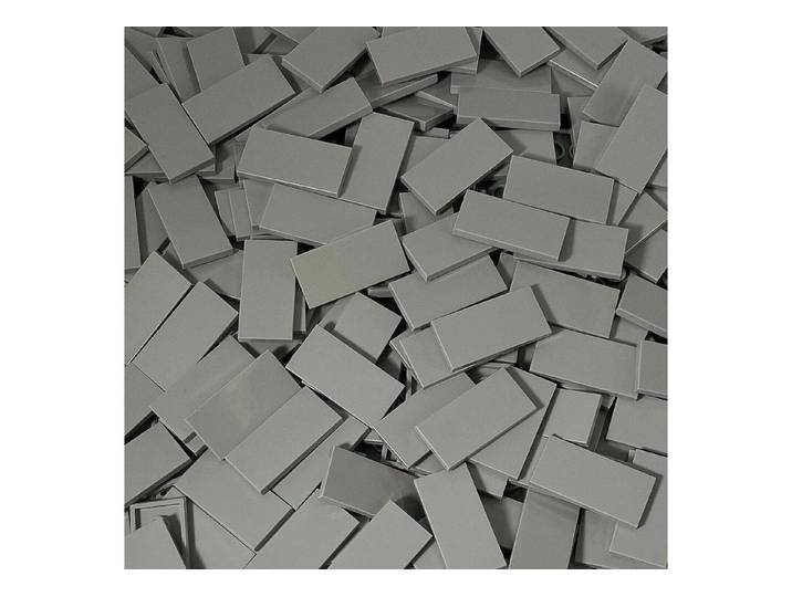 LEGO® 500x hellgraue Fliese 2x4 Spielbausteine