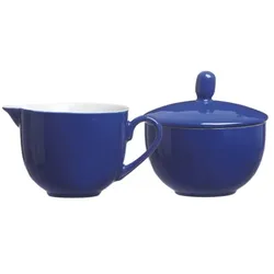 Ritzenhoff & Breker 2-teiliges Set Zuckerdose & Milchkännchen/Milchgießer »Doppio« blau