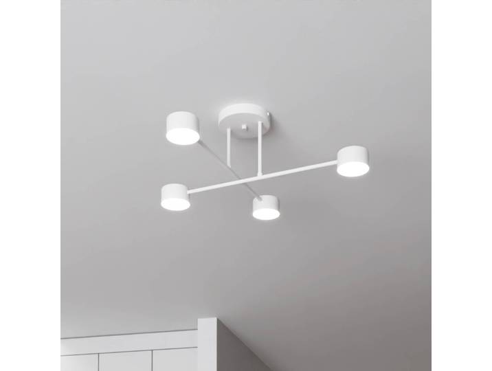 Deckenlampe Modus 4 EMIBIG LIGHTING, dimmbar, weiß / opal, für Wohn- / Esszimmer, Metall, Modern, Deckenlampe