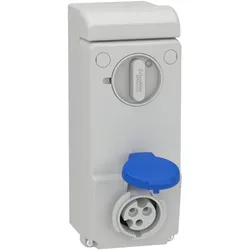 Schneider Electric 83031 Wandsteckdose verriegelt, 16A, 2p+E, 200-250 V AC, IP44