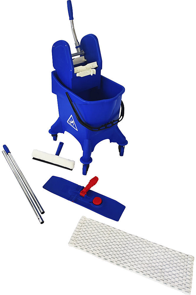 kaiserkraft Profi-Reinigungs-Set BASIC, mit 5 Mikrofaser-Mopps, 30-l-Eimer