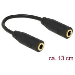 DeLOCK 65896 Audio-Kabel 0,13 m 3.5mm Schwarz