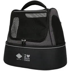 D&D Transportrucksack PHOEBE, 50x35x40cm, schwarz (Hund, Katze, Atmungsaktiv, Waschbar), Tiertransport