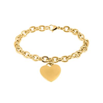 Armband LADY, gold (goldfarben, goldfarben), Armbänder, Damen, Edelstahl, Armband