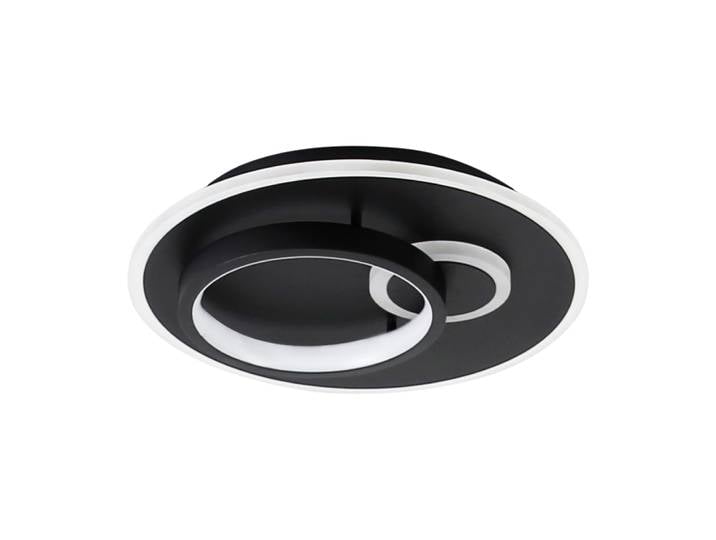Kruger - plafonnier led en métal, coloris noir, l 31 cm
