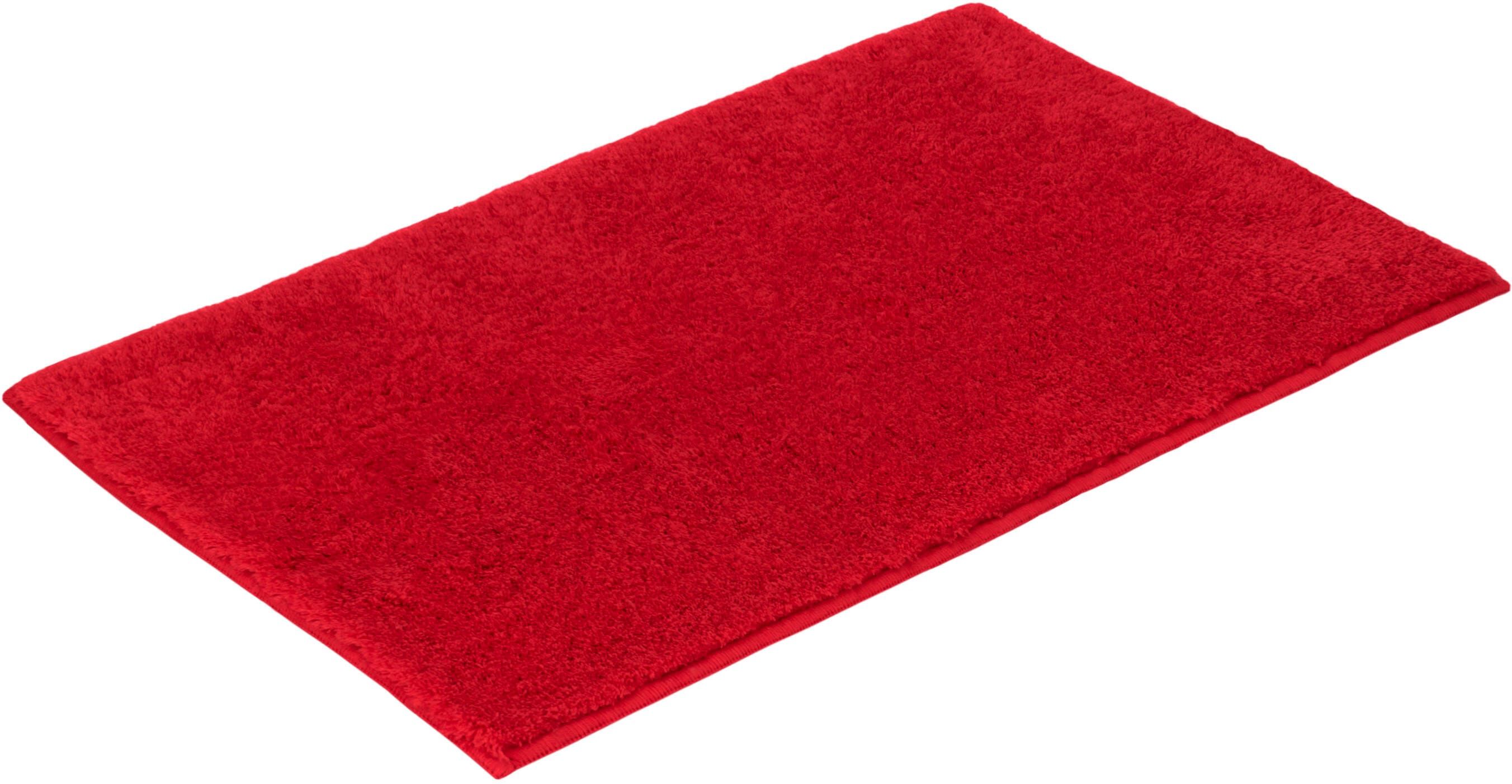 Badematte VOSSEN "Timeless", rot (purpur), H:10mm, Polyacryl, Badematten, Badematte purpur rechteckig (60cm x 100cm ), 1 Stk.