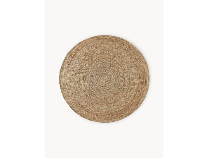 Tapis rond en jute fait main Sharmila