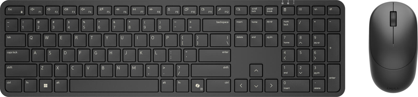 Dell Pro 5 KM526 kabellose Tastatur und Maus - QWERTZ DE - schwarz KM526-BLK-GER