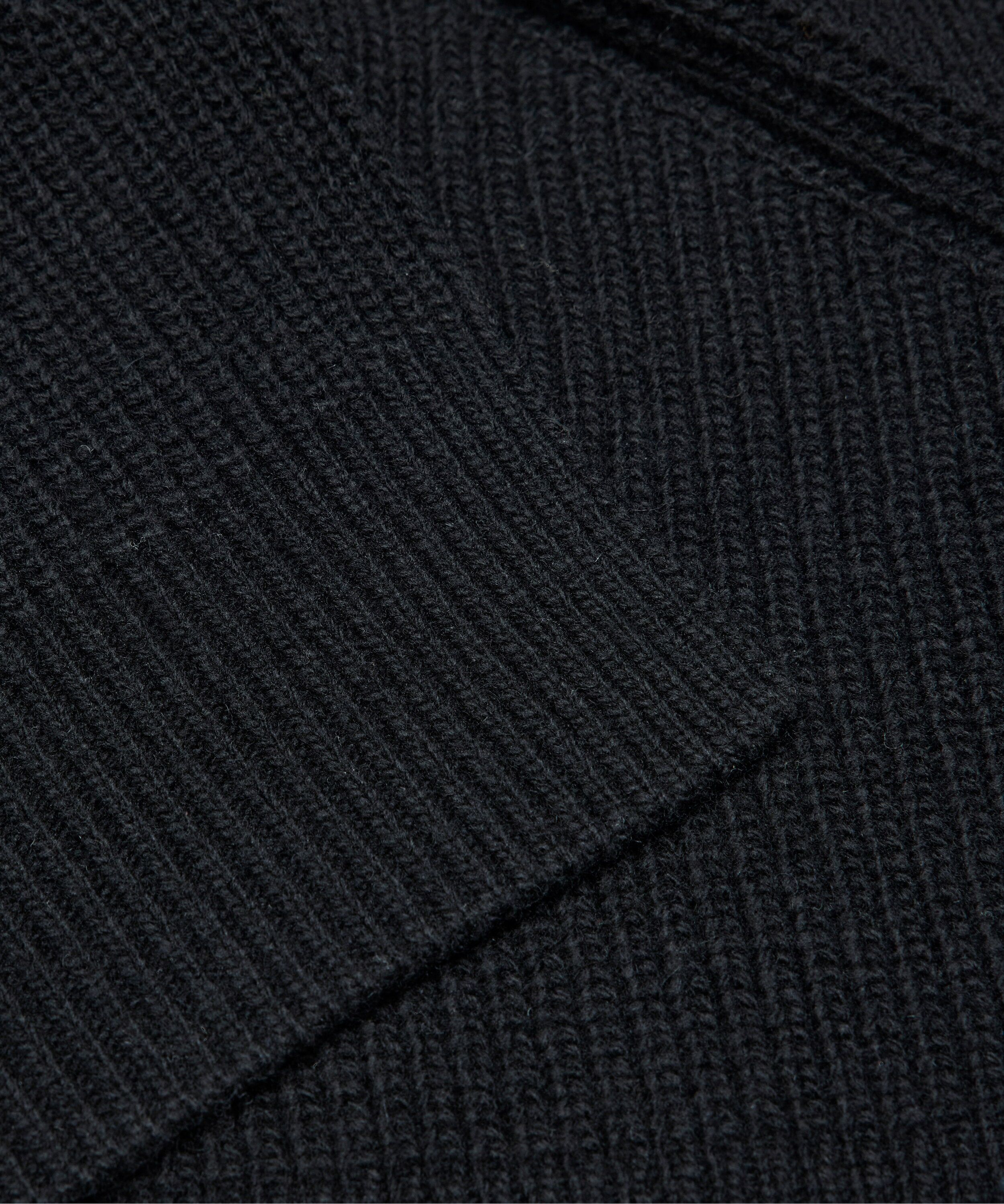 Schal FALKE "FALKE Schal", Kinder, Gr. onesize, schwarz (schwarz (3000)), Modetücher Schal
