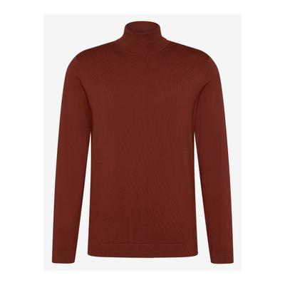 Rollkragenpullover BENVENUTO. "BENVENUTO. Pullover ALBERTO", Herren, Gr. M, fire brick, Casual, regular fit, Pullover Rollkragenpullover, mit weichem Strickmaterial