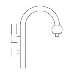 Siteco 5NY15711XA08 Mastbogen Siteco eisenglimmer (DB 702S) Kleine Glocke