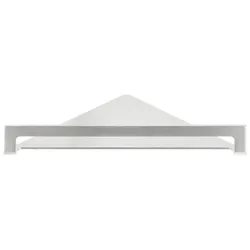 Herzbach Design iX Eckablage 17.821000.1.09 Edelstahl gebürstet, für Duschutensilien, Ausladung 216 mm