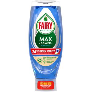 Fairy Spülmittel Max Power, Eukalyptus, Konzentrat, höchste Fettlösekraft, antibakteriell, Flasche, 545 ml