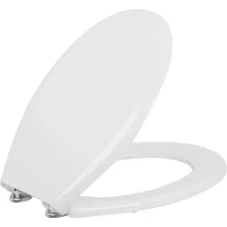 WC-Sitz Tibali,weiß, Softclose, aus Duroplast,Edelstahlscharnier Evenes
