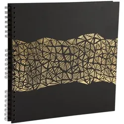 EXACOMPTA Spiral-Fotoalbum Aramy 32x32cm 16981E 60 Seiten schwarz schwarz, 35x33 cm