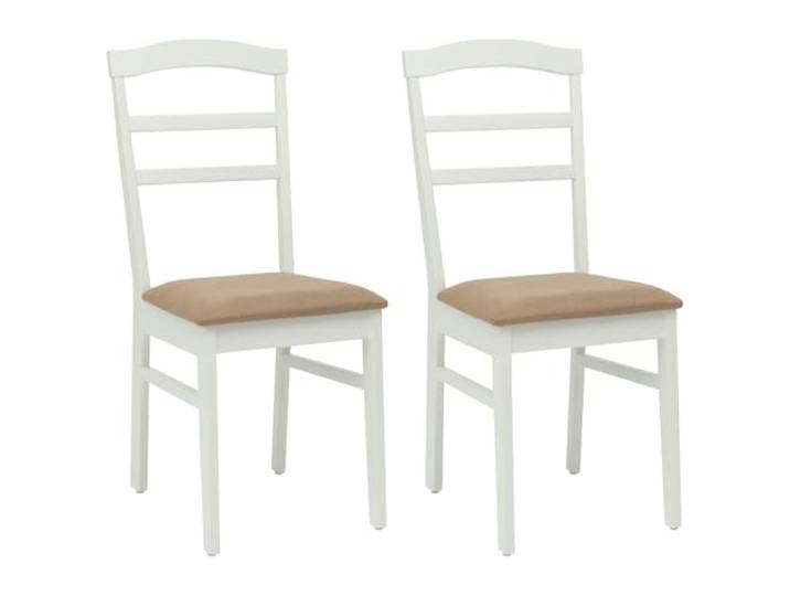 POUFGDR Esszimmerstuhl, 2-teilig, Massivholz Lackierte Oberfläche, Sitzkissen, stabile Rückenlehne, zeitloser Vintage-Stil, vielseitig einsetzbar, pflegeleicht