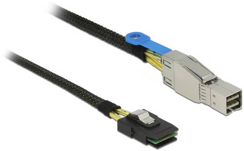 Delock Festplatten Anschlusskabel [1x Mini-SAS-Stecker (SFF-8643) - 1x Mini SAS-Stecker (SFF-8087)] 1m Schwarz