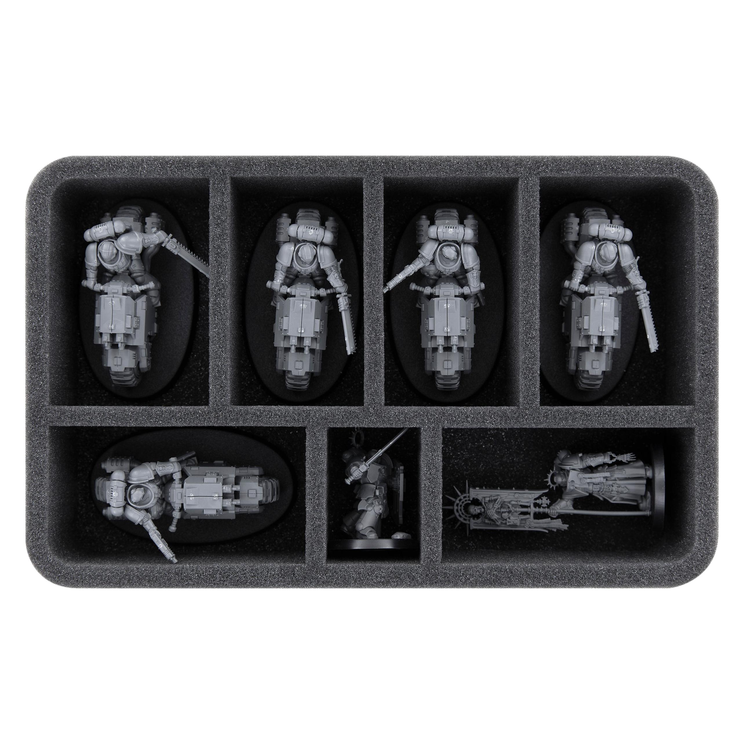 Feldherr HS055A007 - Schaumstoffeinlage für Deathwatch - 7 Fächer (Schaumstoff) (HS055A007)
