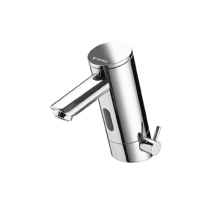 Schell Puris E Waschtischarmatur 002030699 chrom, elektronisch, Mischwasser,verläng. Auslauf
