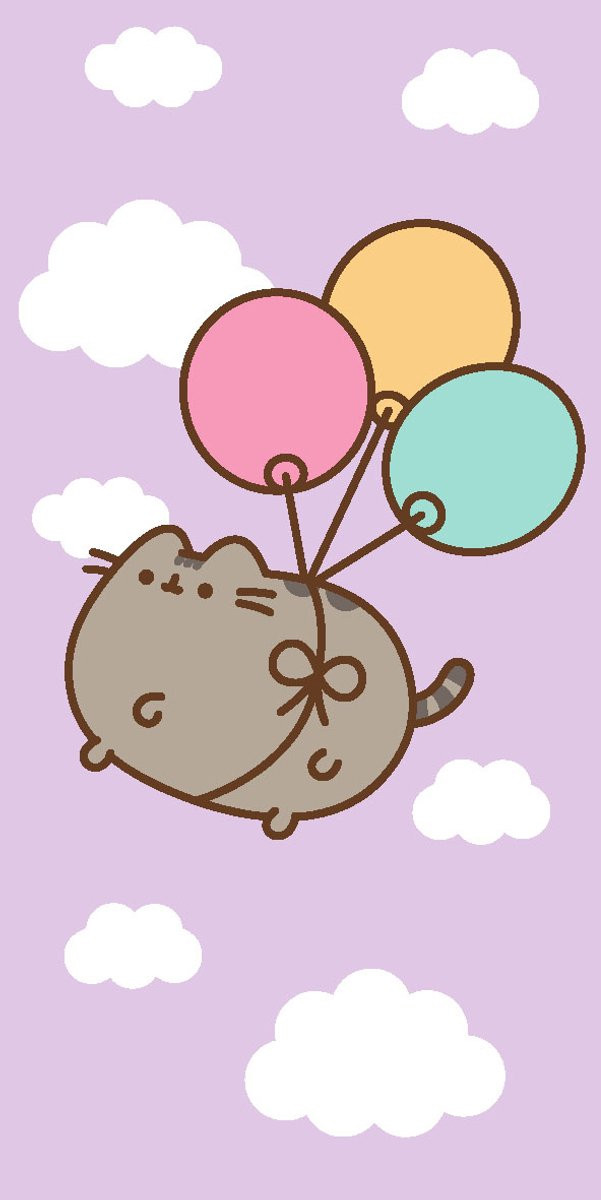 Pusheen Strandlaken Balloons - 70 x 140 cm - Katoen