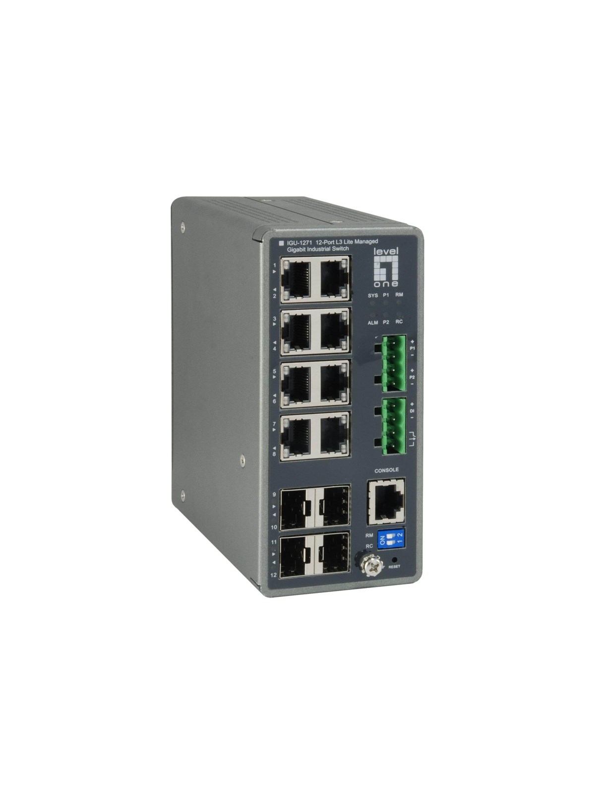 LevelOne IGU-1271 - switch - 12 ports - Managed
