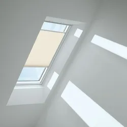 VELUX Plissee Champagner 1283, S06, Aluminiumschiene,GGU,Manuell,VELUX