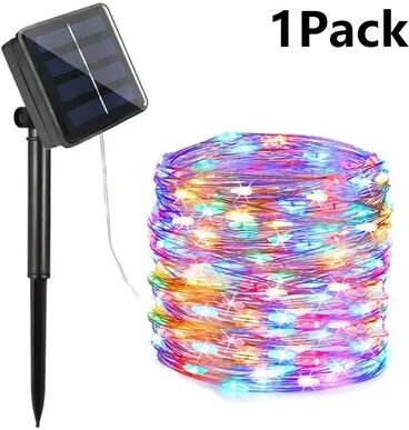 Quick Pick Pro Solar String Lights Outdoor Waterproof LED Fairy Lights For Garden Patio Wedding Decor multicolor 22m 200led