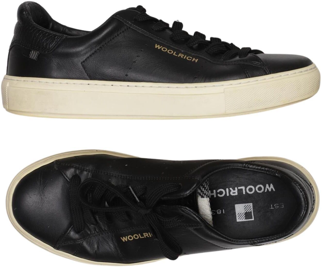 Woolrich Damen Sneaker, Schwarz, Gr. EU 37, Leder - Second Hand