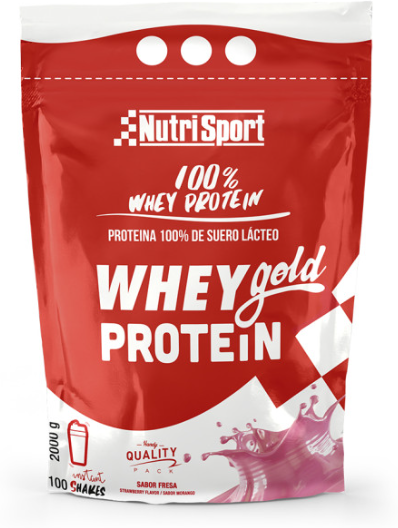 Nutrisport Whey Gold Protein Strawberry Pouch 2000g