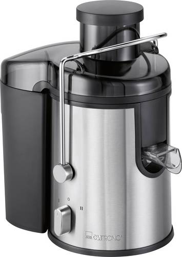 Clatronic Entsafter AE3666 400W Schwarz, Edelstahl direkter Saftauslauf