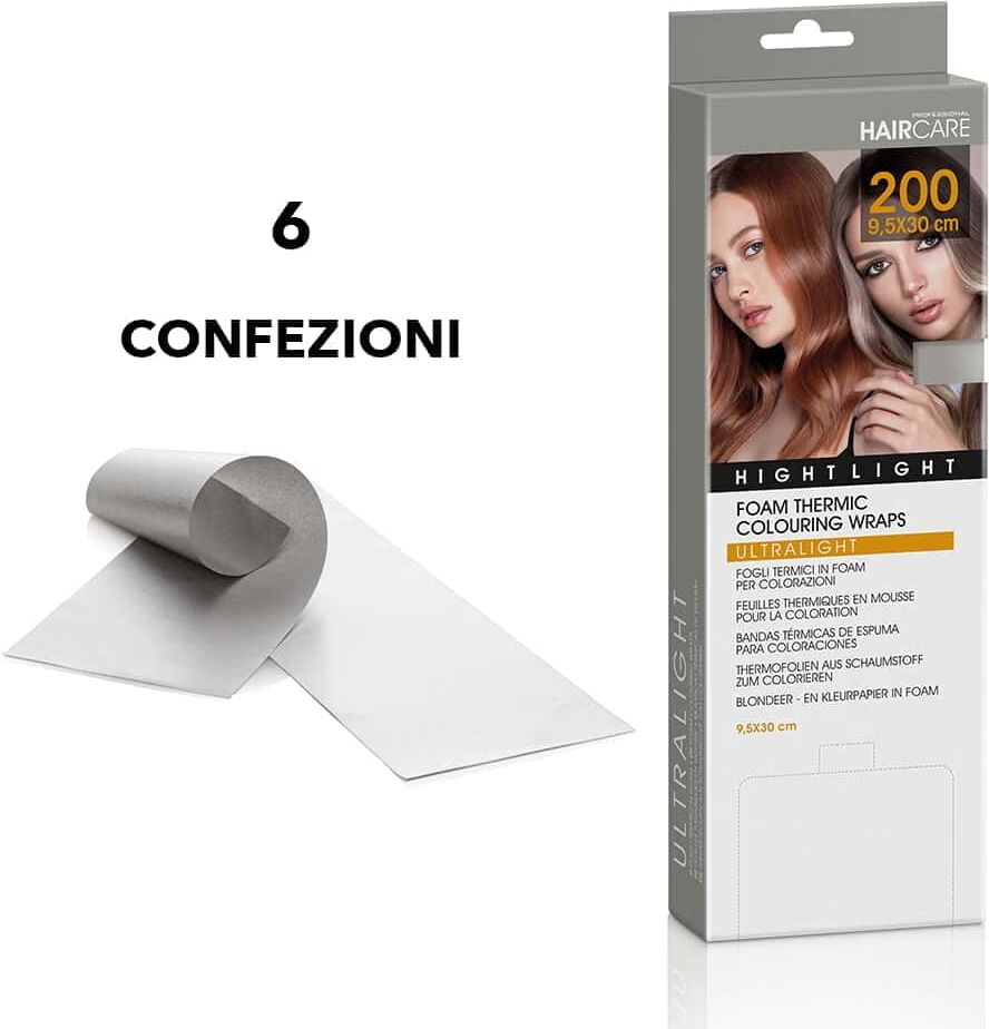 6 confezioni di Fogli termici in foam per colorazioni Argento
