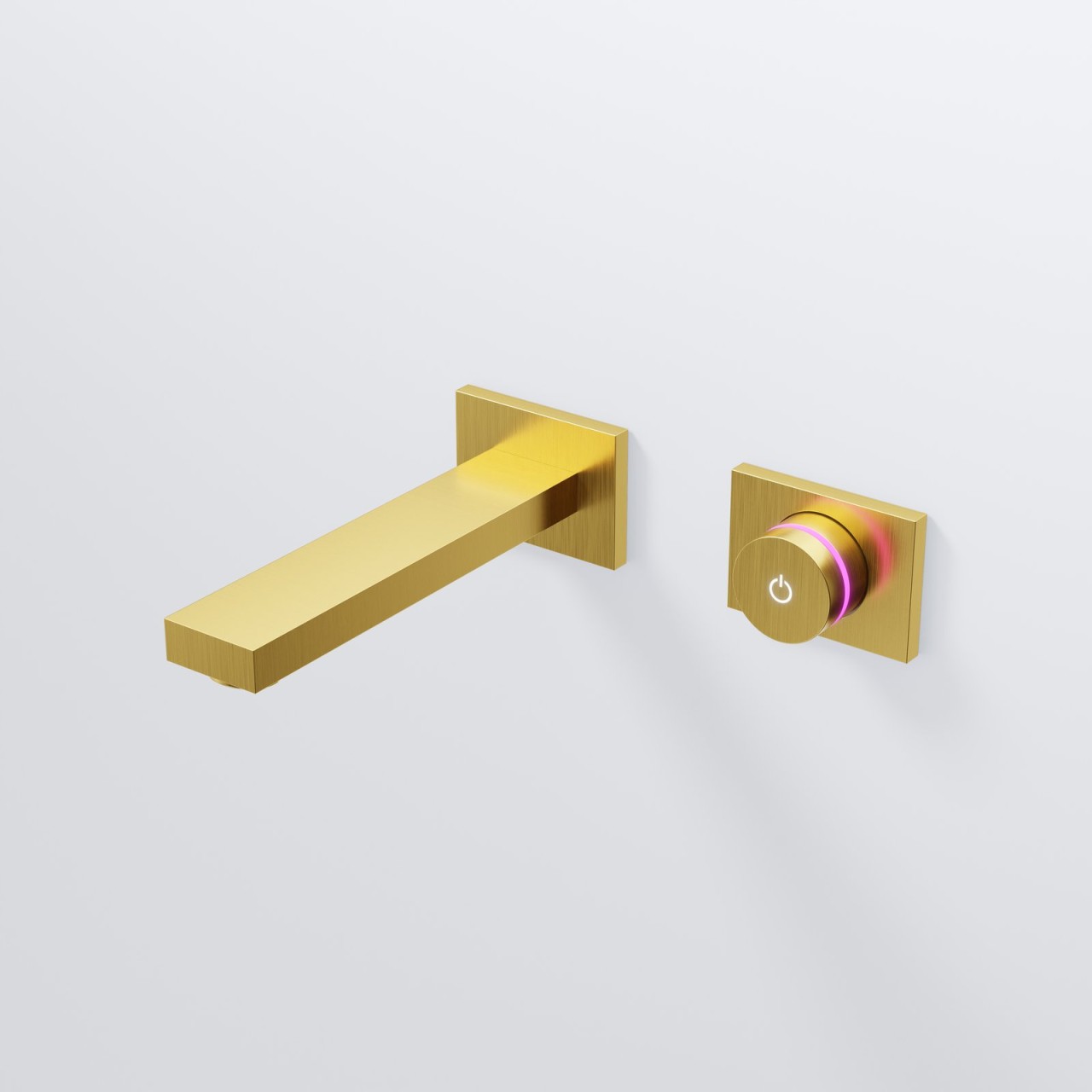 Steinberg Serie 390 iFlow - Vollelektronische Wand-Waschtisch-Armatur, Gold gebürstet 390 1816 BG