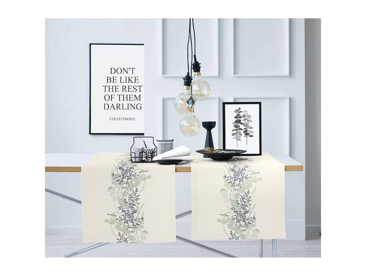 Chemin de table 5250 46 x 140cm Blanc/Blanc