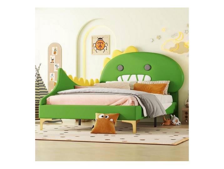 LuxusKollektion Kinderbett Kinderbett Dinosaurier 90x200