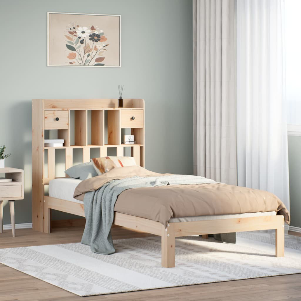 ClassicLiving Bellandra Solid Wood Bed Brown European Single (90 x 200cm)