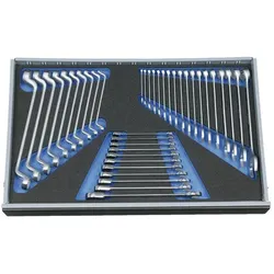 2005 CT4-2-7 Ring-Maulschlüssel-Sortiment, in Check-Tool-Modul, 39-teilig