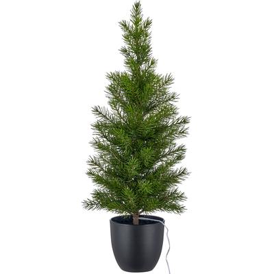 Künstlicher Weihnachtsbaum OTTO HOME "Tannenbäumchen im Topf, 52 oder 68cm hoch", grün, H:68cm Ø:23cm, Kunststoff, Weihnachtsbäume, mit LED-Beleuchtung und Timer Funktion