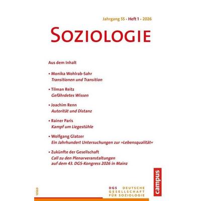 Soziologie 1/2026, Taschenbuch von , Campus, 978-3-593-52231-9