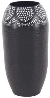 Studio 350 Eclectic 19 x 9 Inch Black Iron Decorative Vase