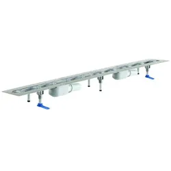 DALLMER Duschrinne CeraLine PLAN 2 Abläufe, F 1100mm, DN 50 Bauhöhe 90mm, 521934