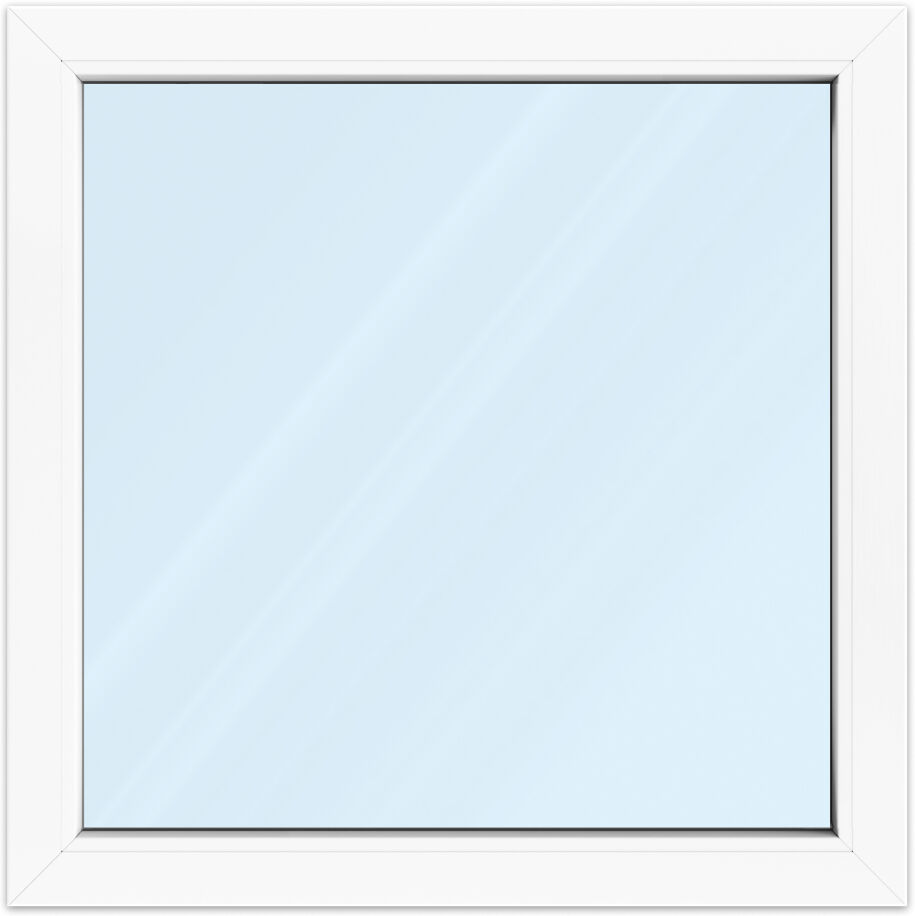 fenetre24.com Fenêtre PVC 90x90 cm, aluplast IDEAL 4000, blanc, entièrement personnalisable