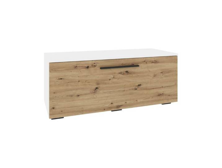 Meuble TV haaus Kos 1 Porte Blanc/Chêne Artisan 95 x 40 x 39 cm