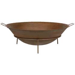 Siena Garden 5001K80A Holzkohle Feuerschale Grill-Fläche (Durchmesser)=800 mm Rost-Braun