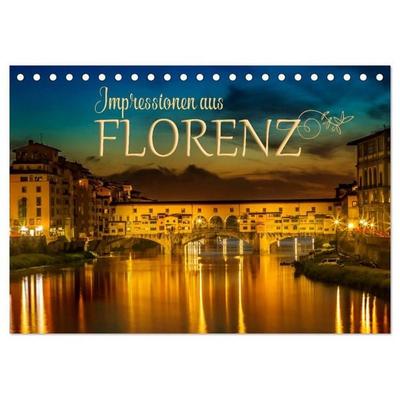 Impressionen aus FLORENZ (Tischkalender 2027 DIN A5 quer), CALVENDO Monatskalender