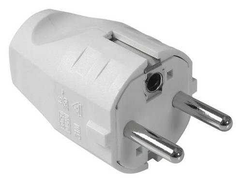 Bachmann 910.200 Schutzkontaktstecker Kunststoff 250V Weiß IP20, IP44