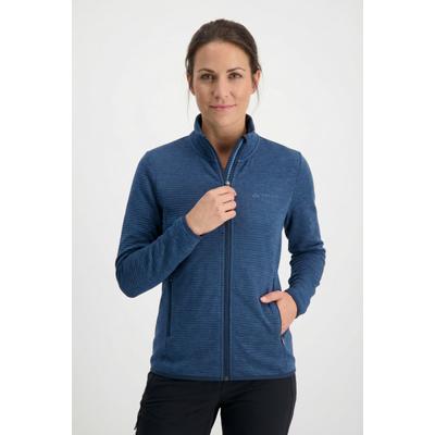 Fleecejacke VAUDE "SE WO SAFIEN FLEECE JACKE", Damen, Gr. 38, blau (schwarz sea), Obermaterial: 100% Polyester, Jacken Fleecejacke, sportlicher Stil, vielseitig einsetzbar, Übergangsjacke