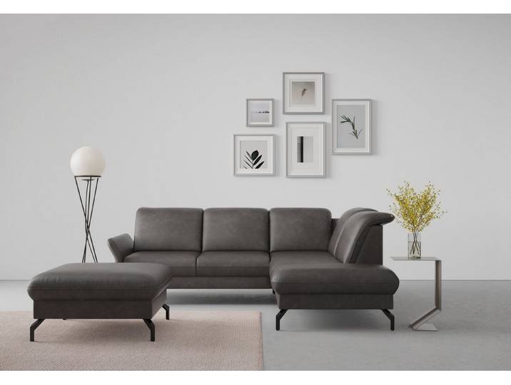 sit&more Ecksofa Fashion L-Form, wahlweise mit Kopfteilverstellung und Vorziehsitz, motorisch