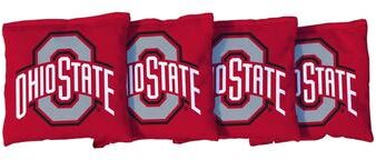 Skip's Garage Ohio State OSU Buckeyes Red Cornhole Bags