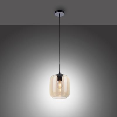 PAUL NEUHAUS Pendelleuchte "SHITAKE", gelb (amber), 1, Ø 19cm, 1 Stk., Leuchten, Pendelleuchte