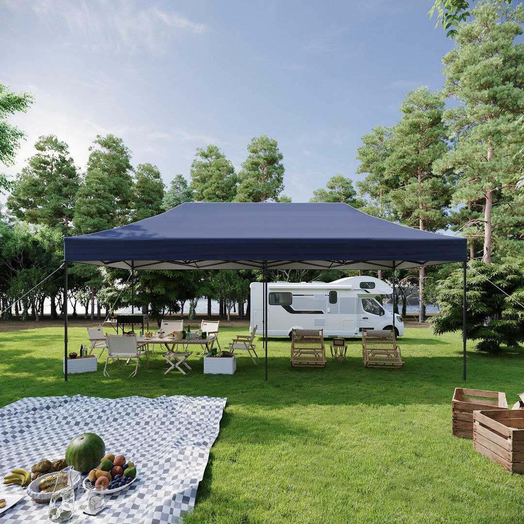 Blue Elephant Canopy Tent, Heavy Duty Pop up Canopy Blue 6m x 3m